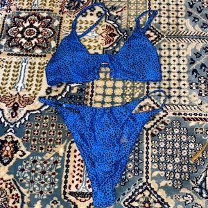 Blue bikini